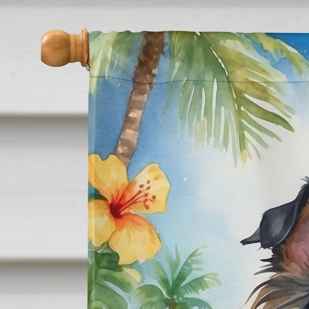 Sheltie Luau House Flag