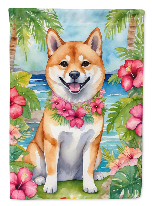 Buy this Shiba Inu Luau House Flag