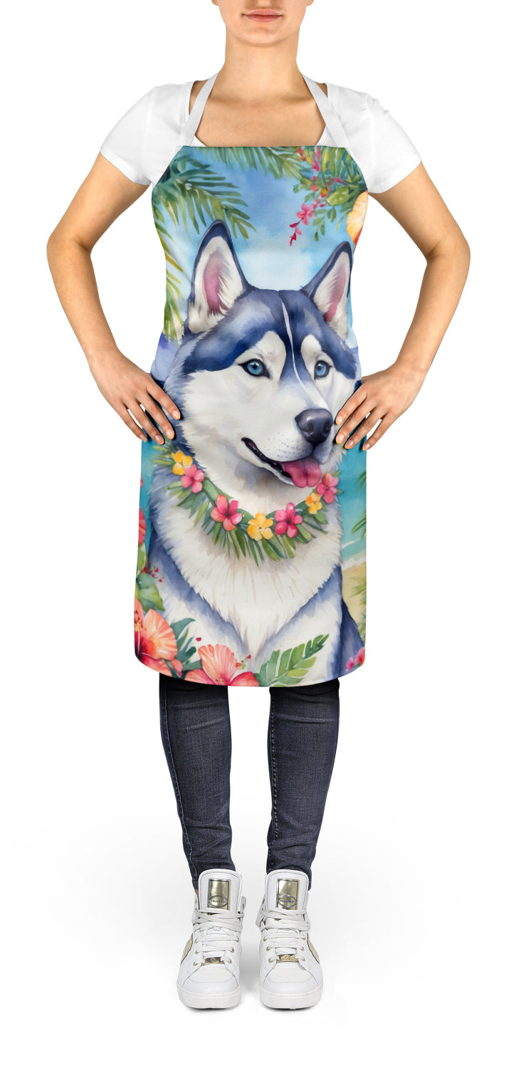 Siberian Husky Luau Apron