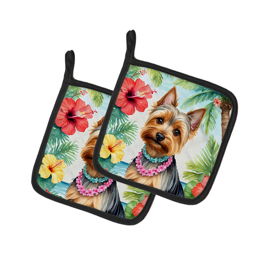 Buy this Silky Terrier Luau Pair of Pot Holders