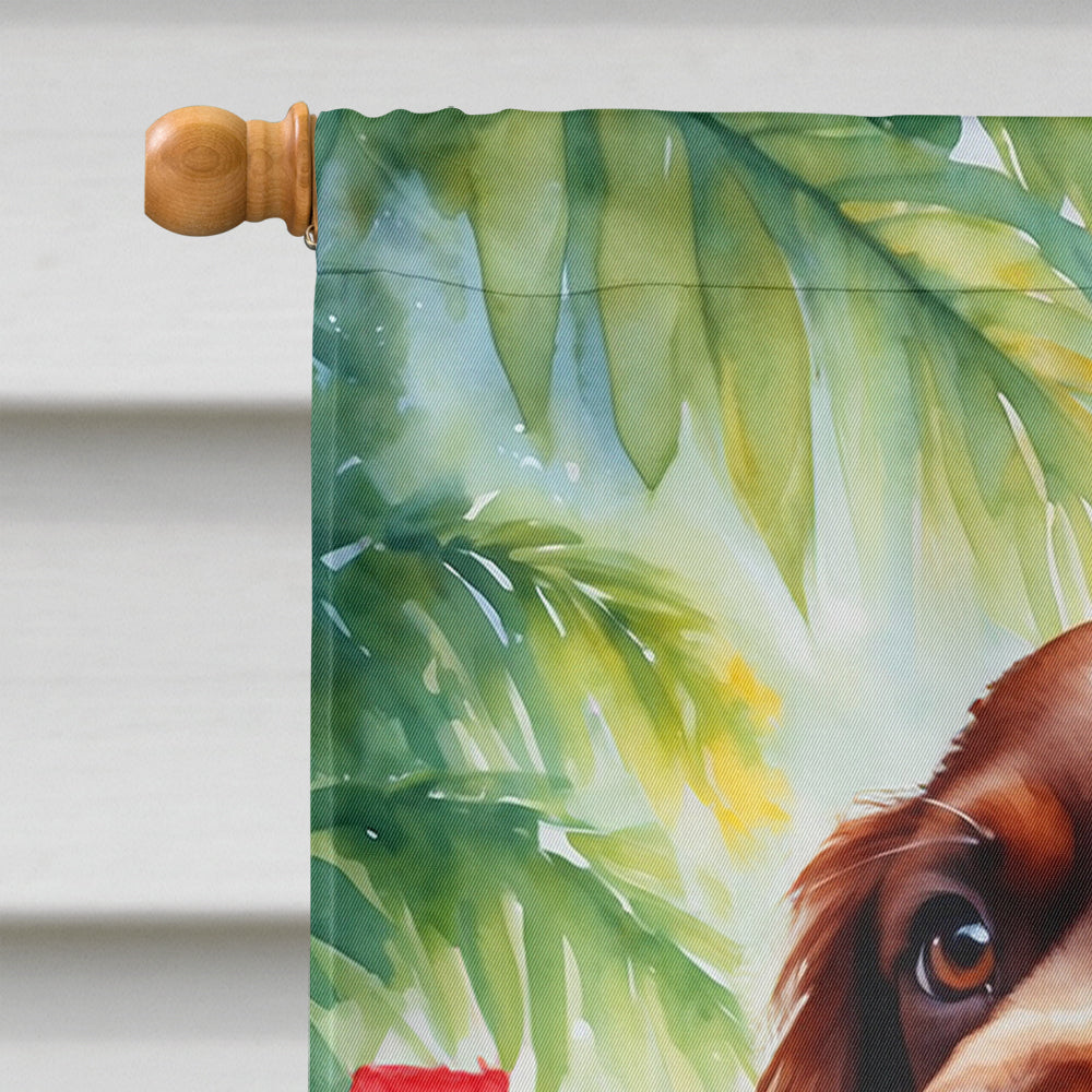 Sussex Spaniel Luau House Flag