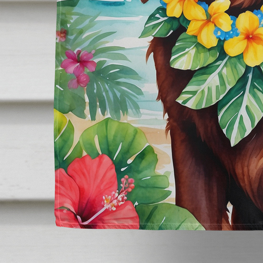 Sussex Spaniel Luau House Flag