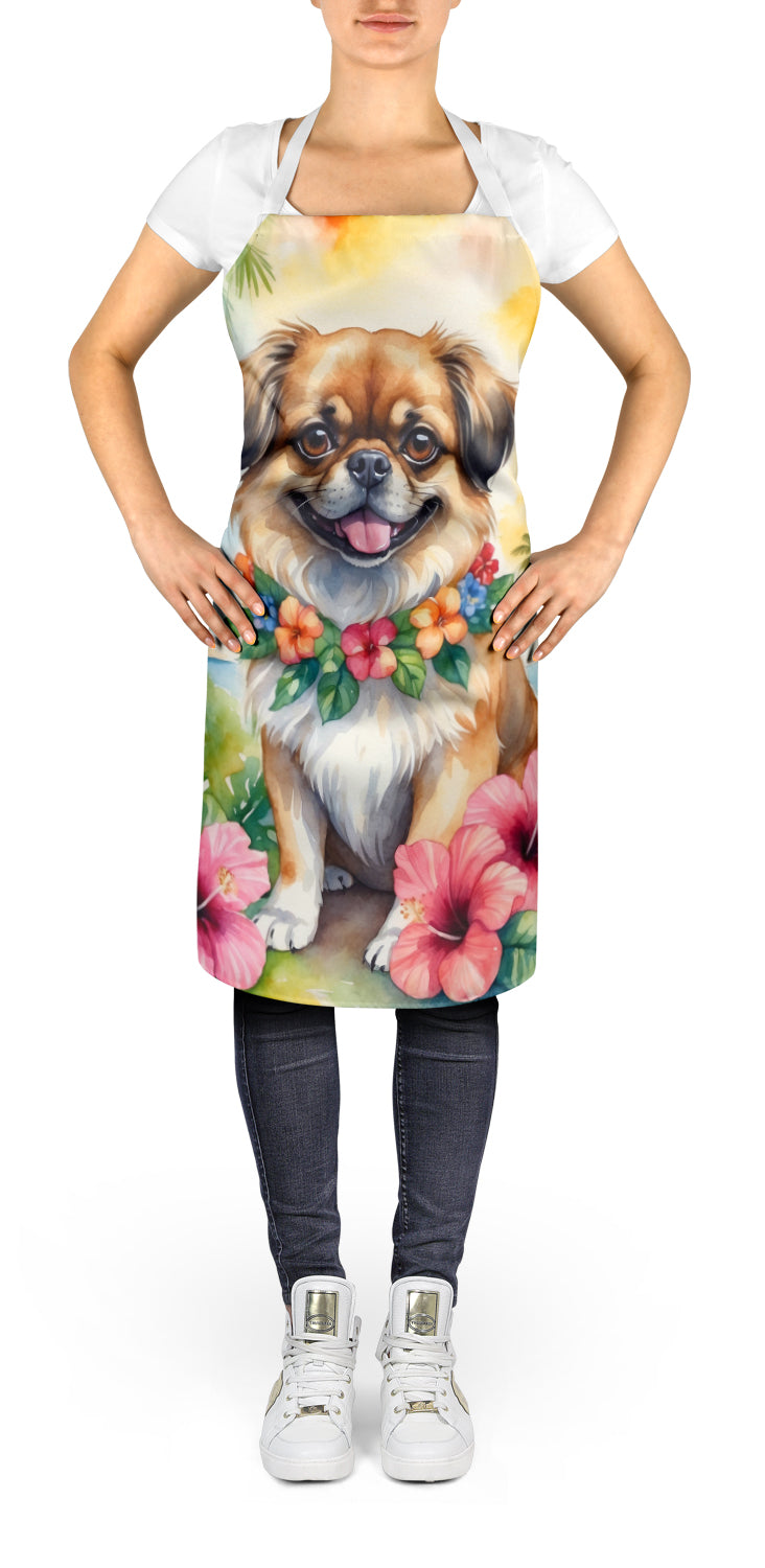 Tibetan Spaniel Luau Apron