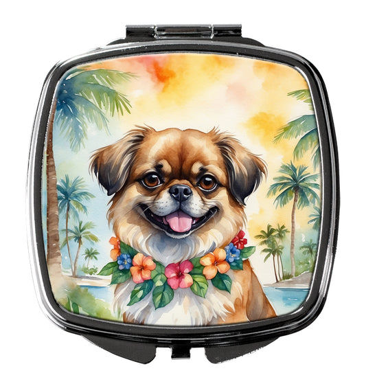 Buy this Tibetan Spaniel Luau Compact Mirror