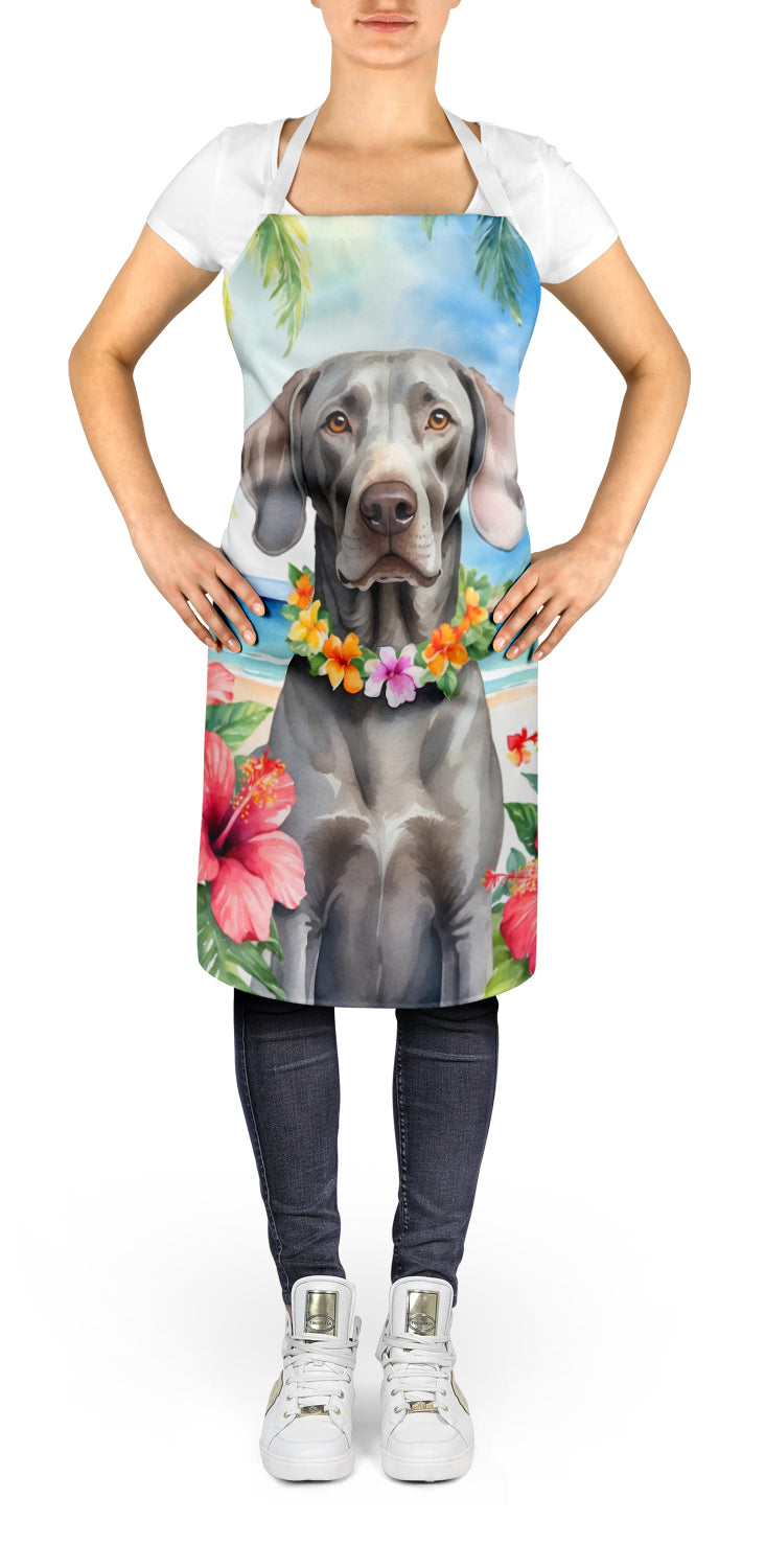 Weimaraner Luau Apron