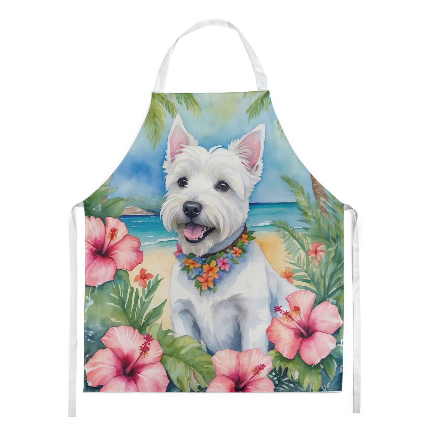 Buy this Westie Luau Apron