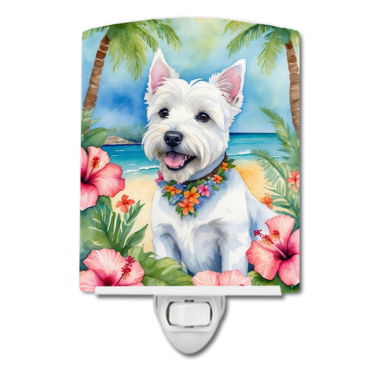 Buy this Westie Luau Ceramic Night Light