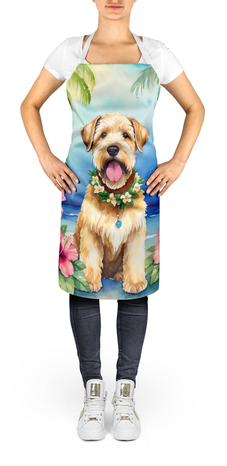 Wheaten Terrier Luau Apron