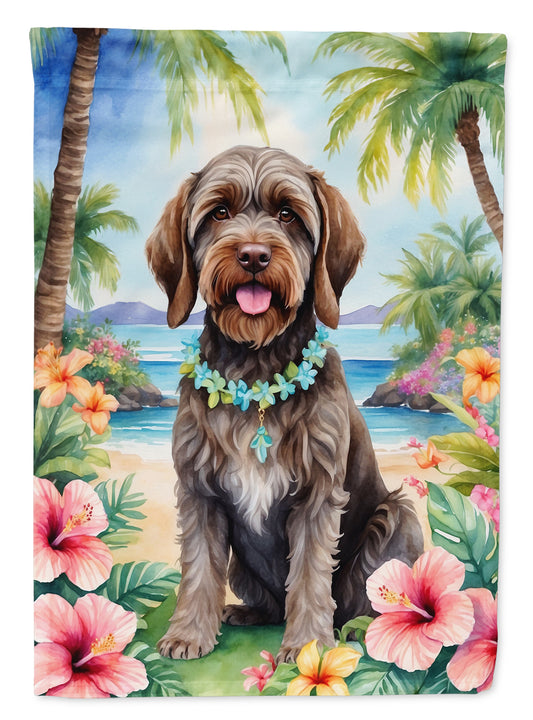 Buy this Wirehaired Pointing Griffon Luau House Flag
