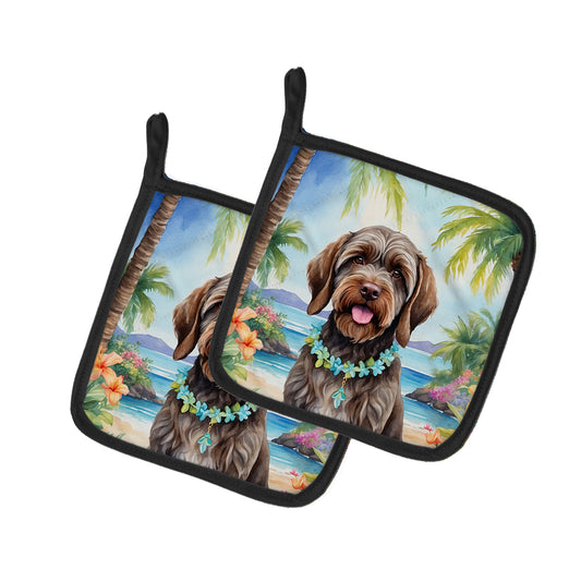 Buy this Wirehaired Pointing Griffon Luau Pair of Pot Holders