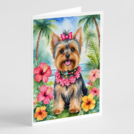 Buy this Yorkshire Terrier Luau Greeting Cards Pack of 8