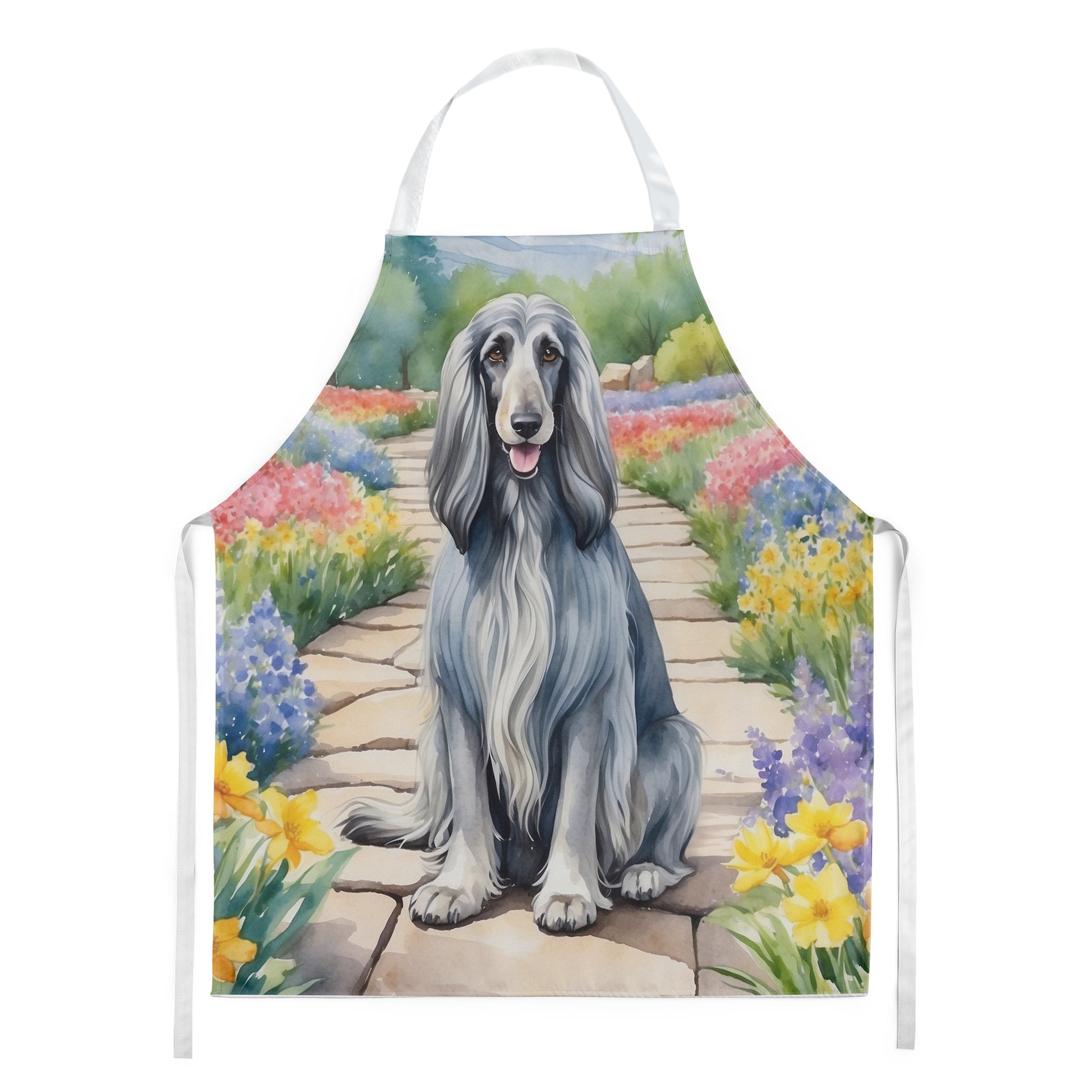 Buy this Afghan Hound Spring Garden Apron