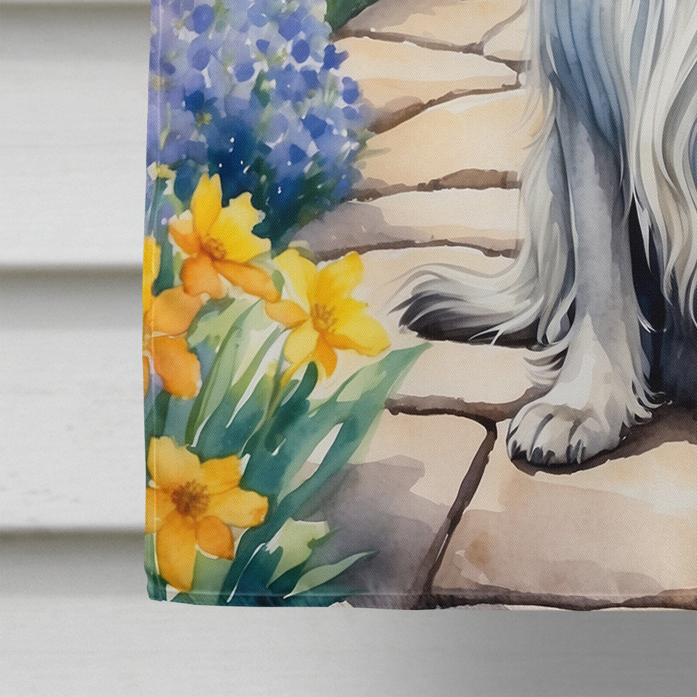 Afghan Hound Spring Garden House Flag