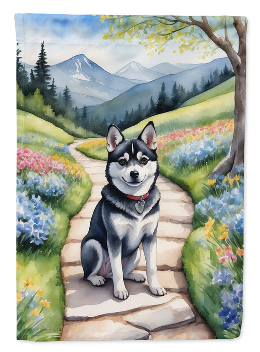 Buy this Alaskan Klee Kai Spring Garden Garden Flag