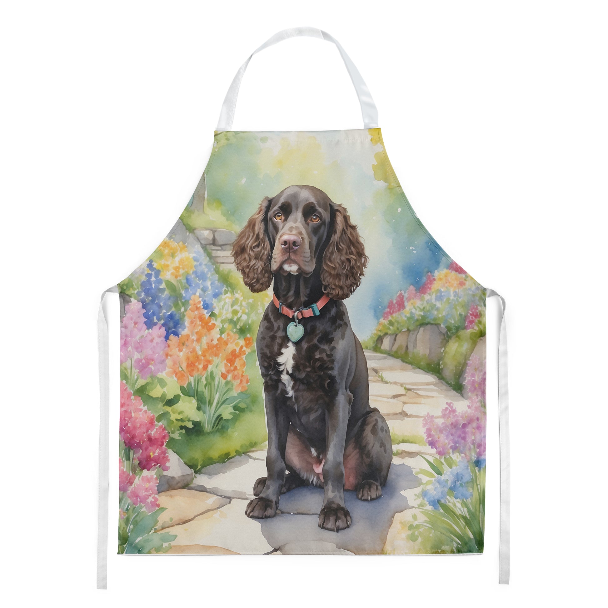 Buy this American Water Spaniel Spring Garden Apron