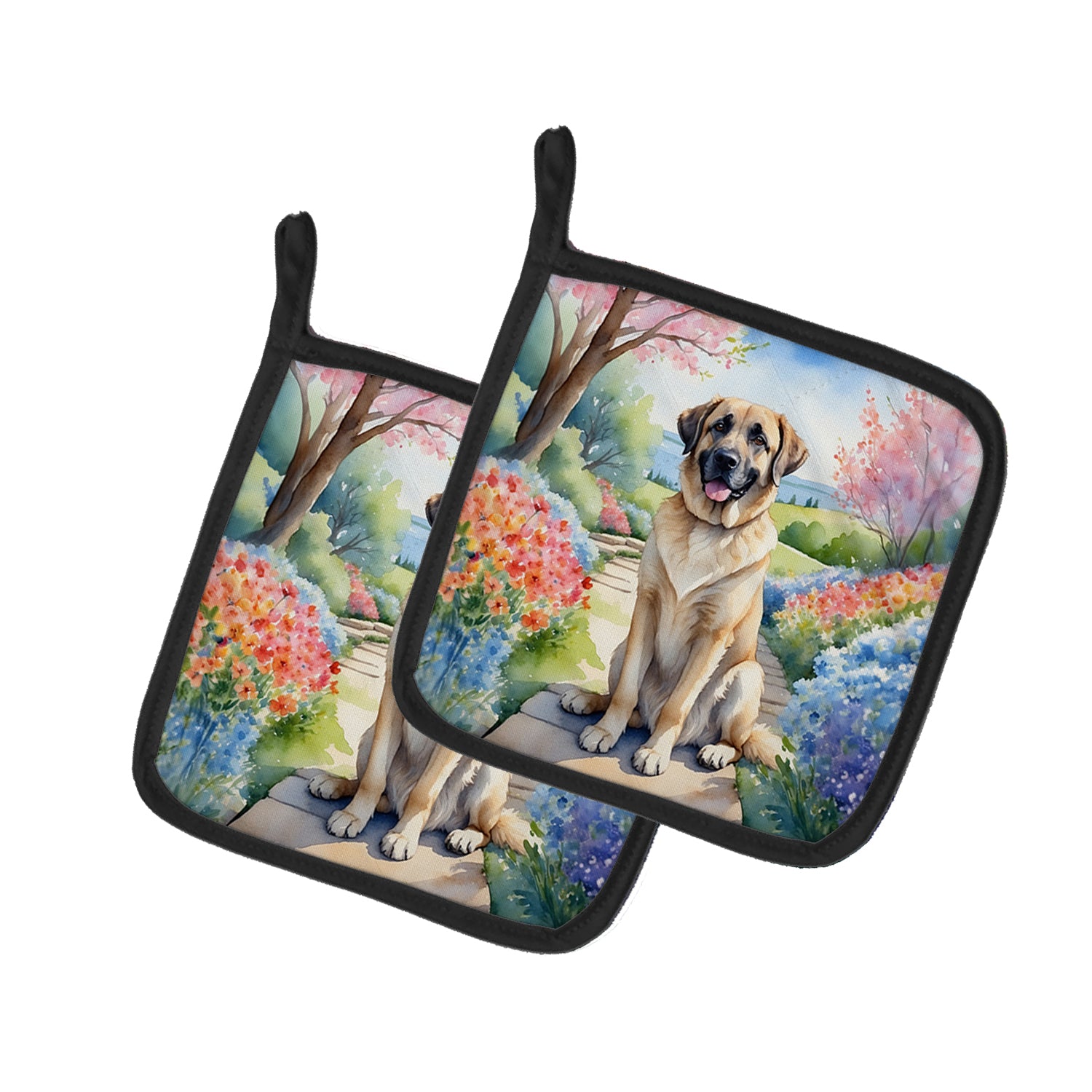 Buy this Anatolian Shepherd Spring Garden Pair of Pot Holders