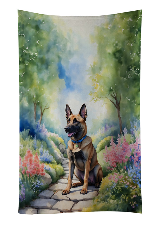 Buy this Belgian Malinois Spring Garden Kitchen Towel