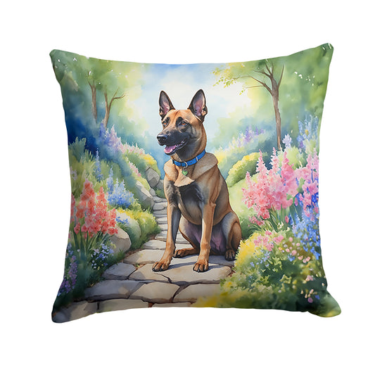 Buy this Belgian Malinois Spring Garden Throw Pillow