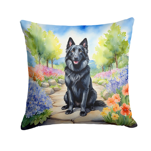 Buy this Belgian Sheepdog Spring Path Throw Pillow