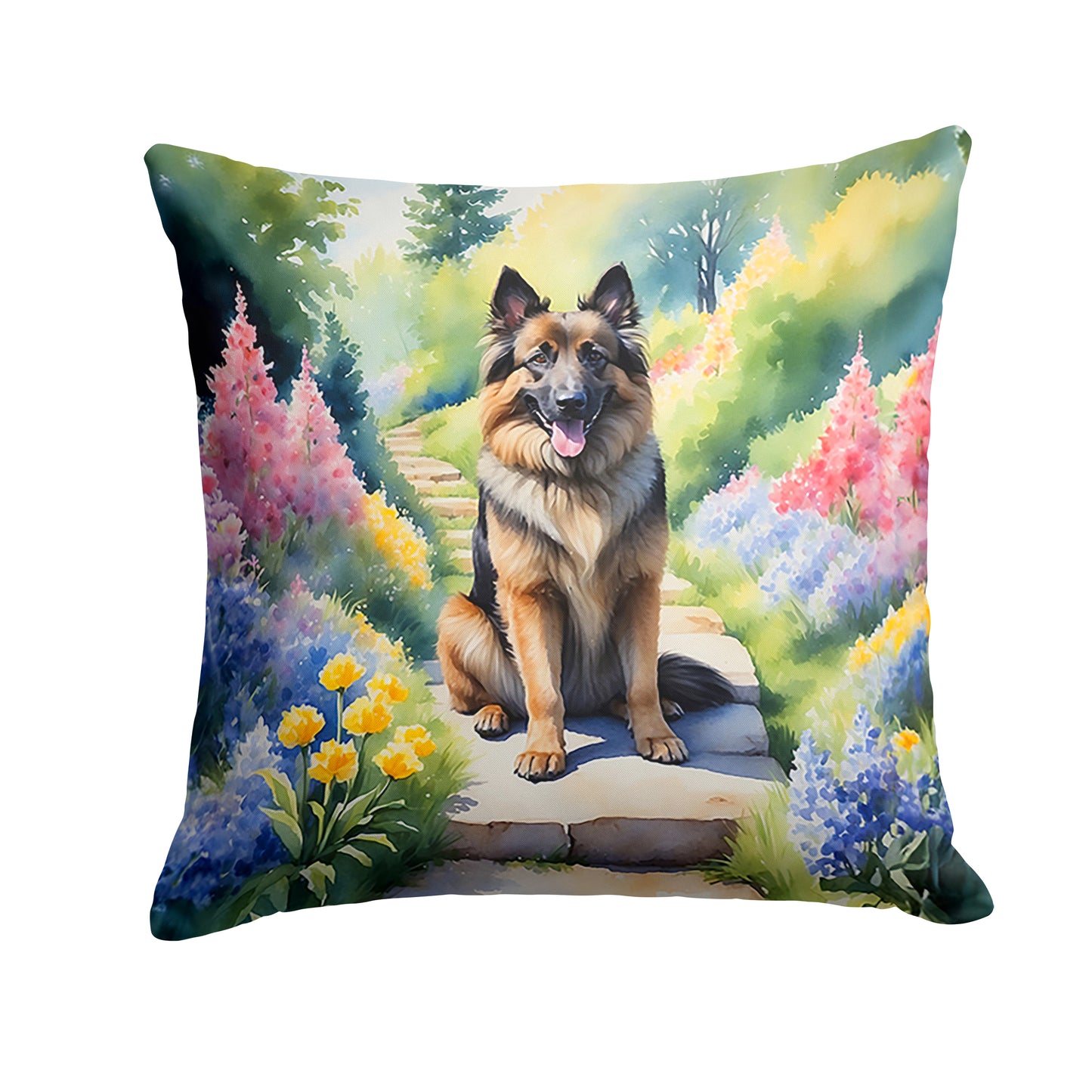 Buy this Belgian Tervuren Spring Path Throw Pillow