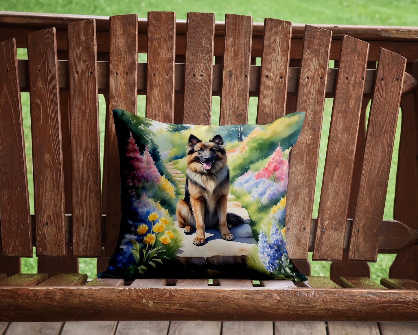 Belgian Tervuren Spring Path Throw Pillow