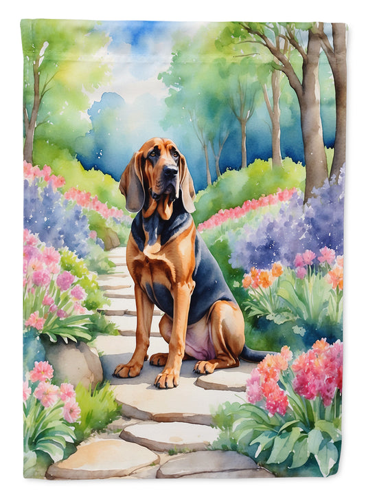 Buy this Bloodhound Spring Path Garden Flag