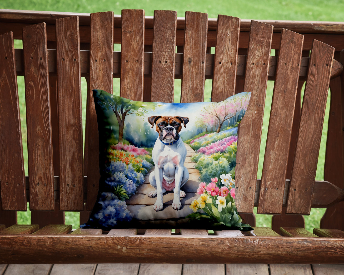 Boxer Spring Path Throw Pillow