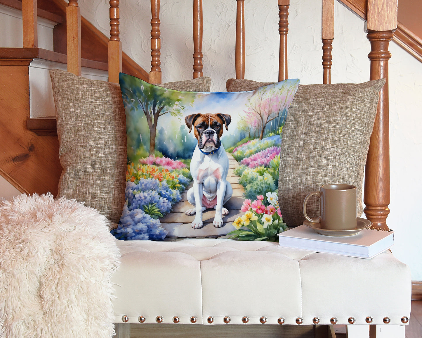 Boxer Spring Path Throw Pillow