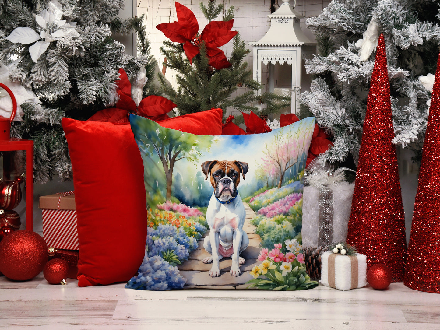 Boxer Spring Path Throw Pillow