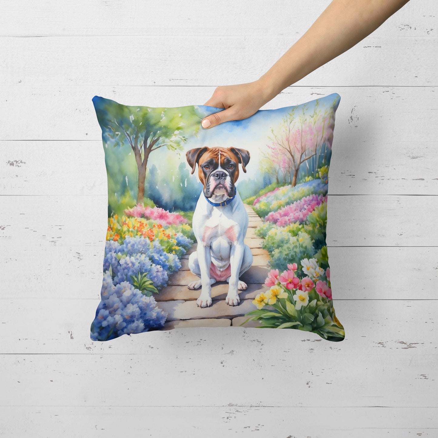 Boxer Spring Path Throw Pillow