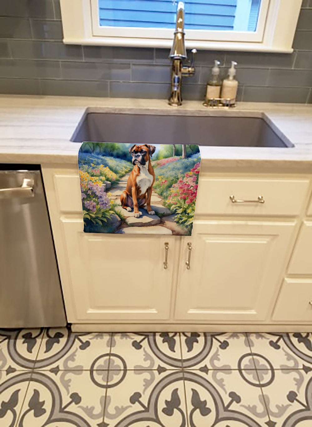 Boxer Spring Path Kitchen Towel