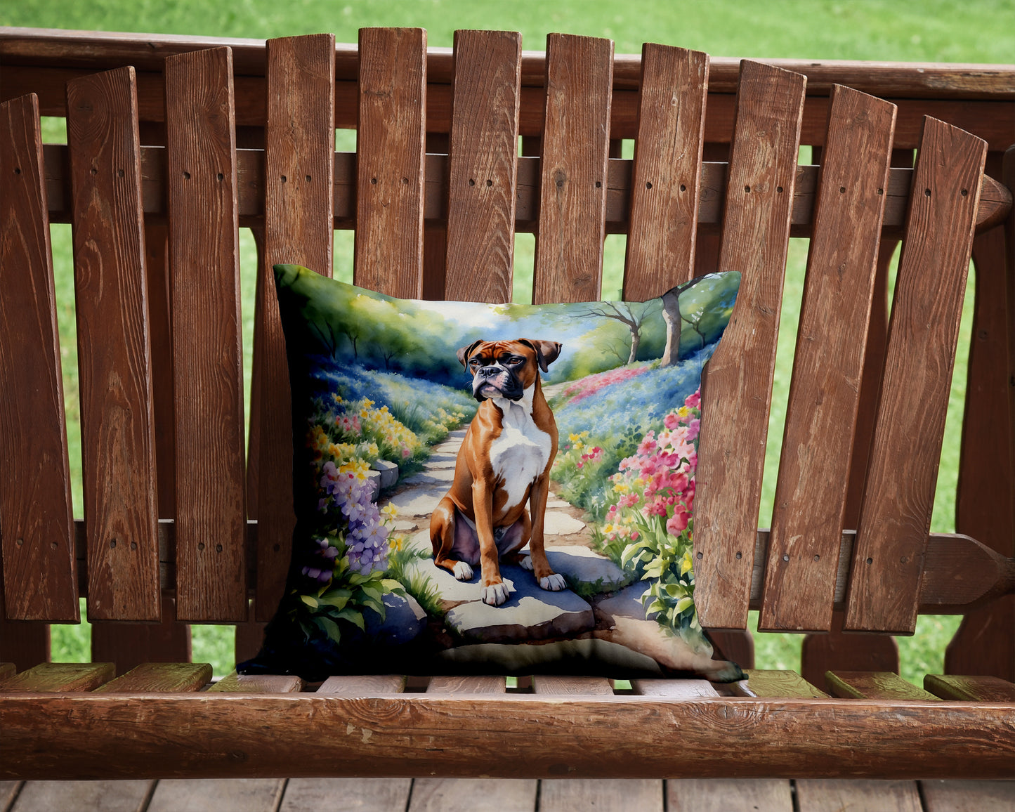 Boxer Spring Path Throw Pillow