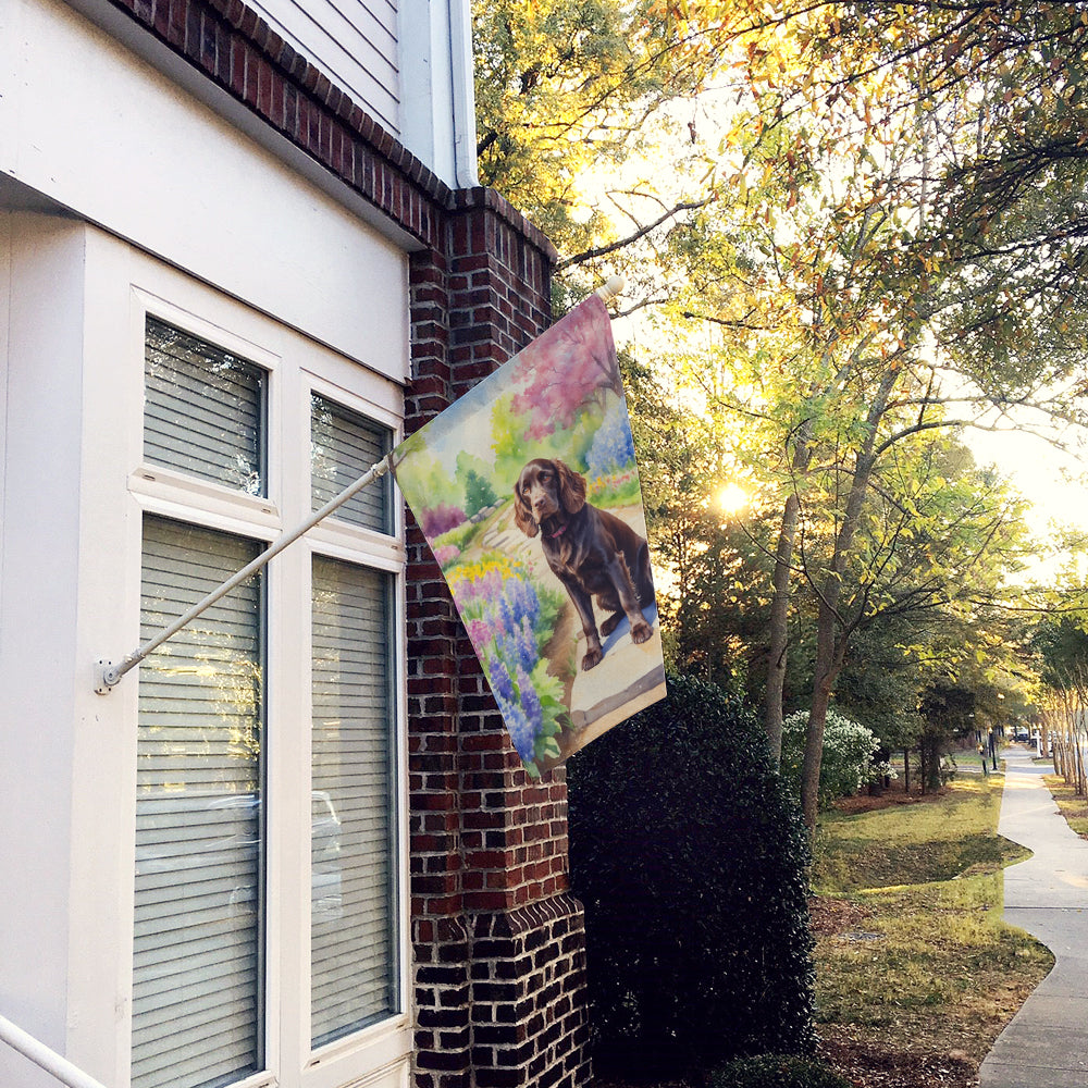 Boykin Spaniel Spring Path House Flag