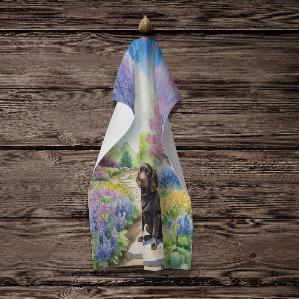 Boykin Spaniel Spring Path Kitchen Towel
