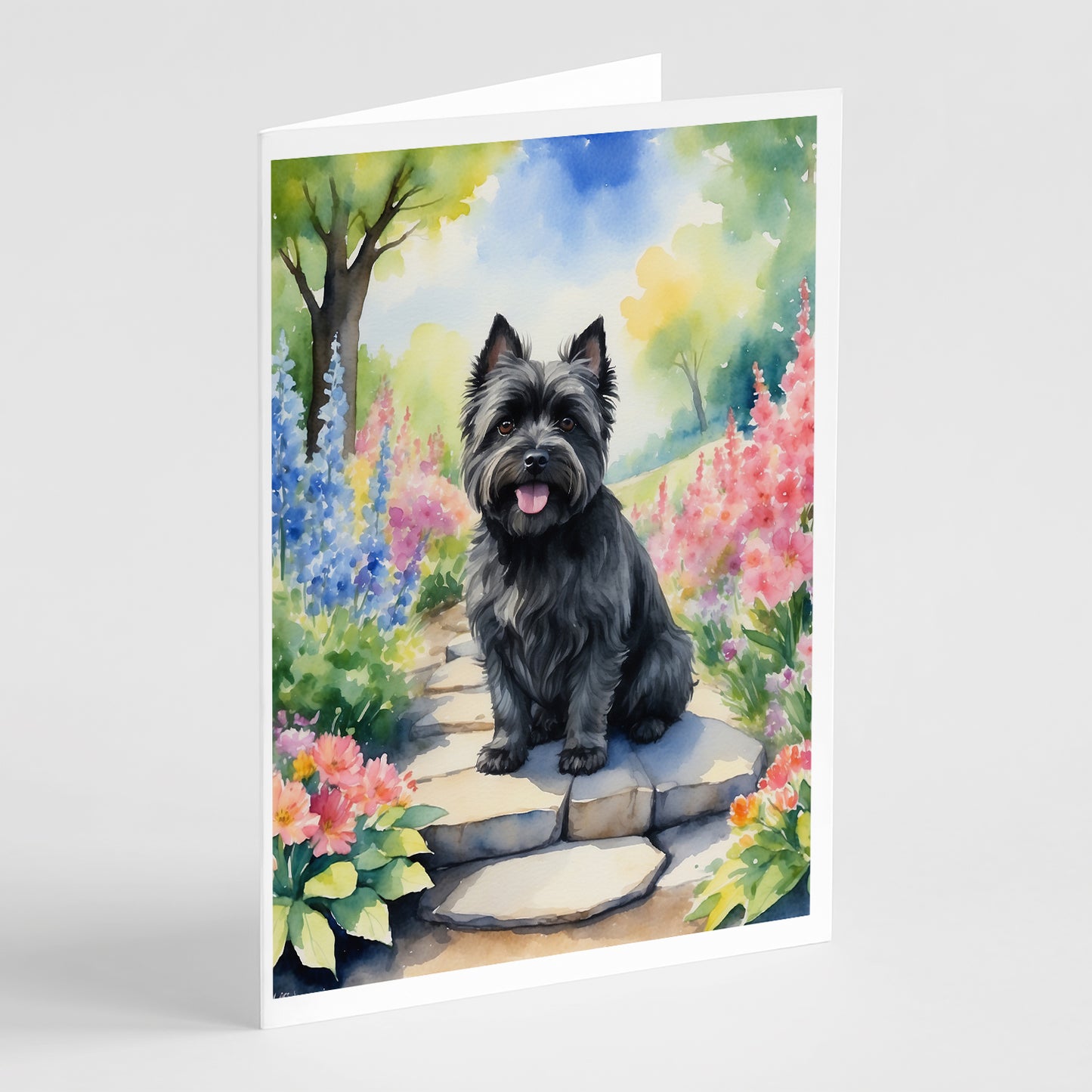 Buy this Cairn Terrier Spring Path Greeting Cards Pack of 8