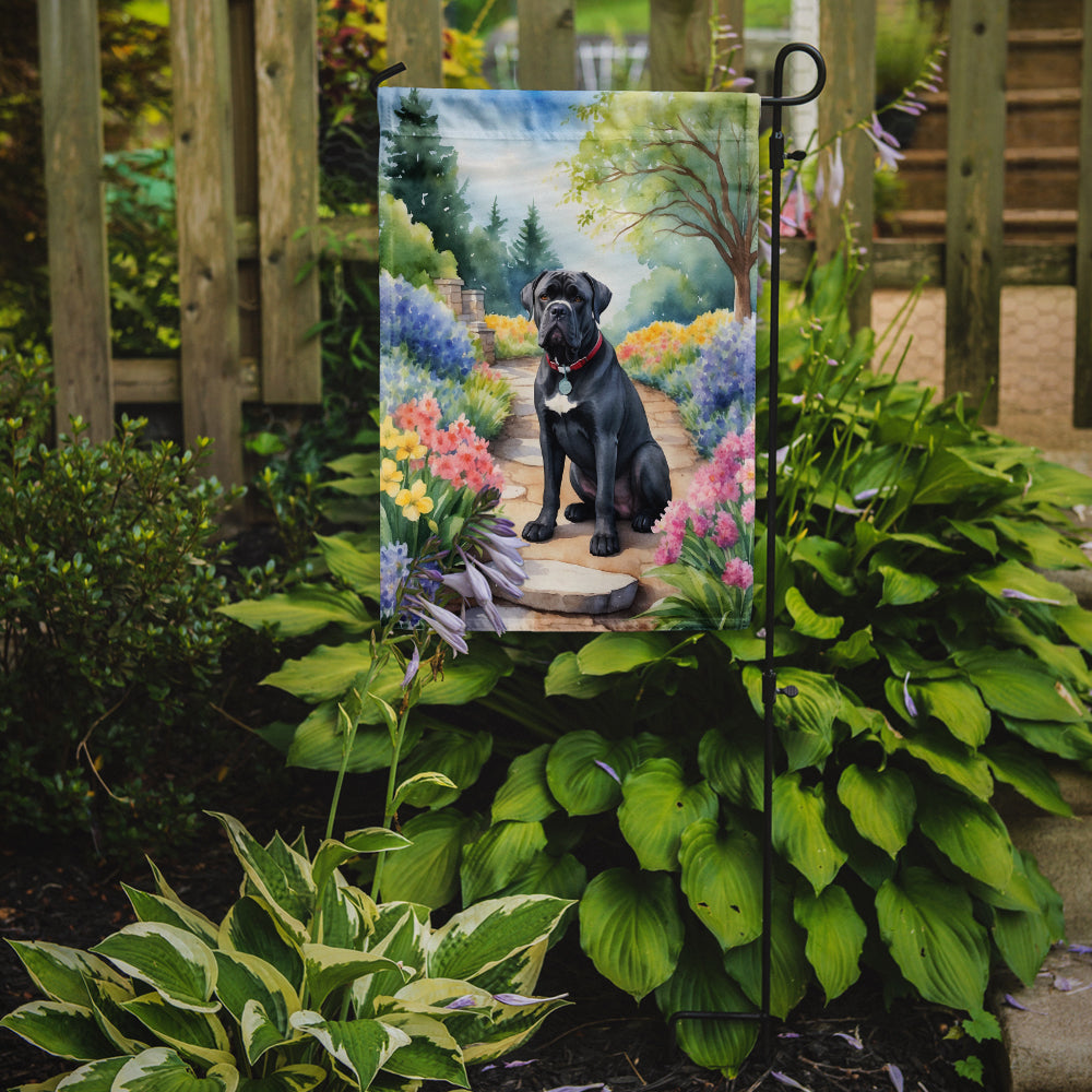 Cane Corso Spring Path Garden Flag