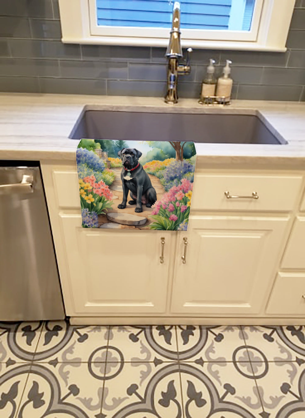 Cane Corso Spring Path Kitchen Towel