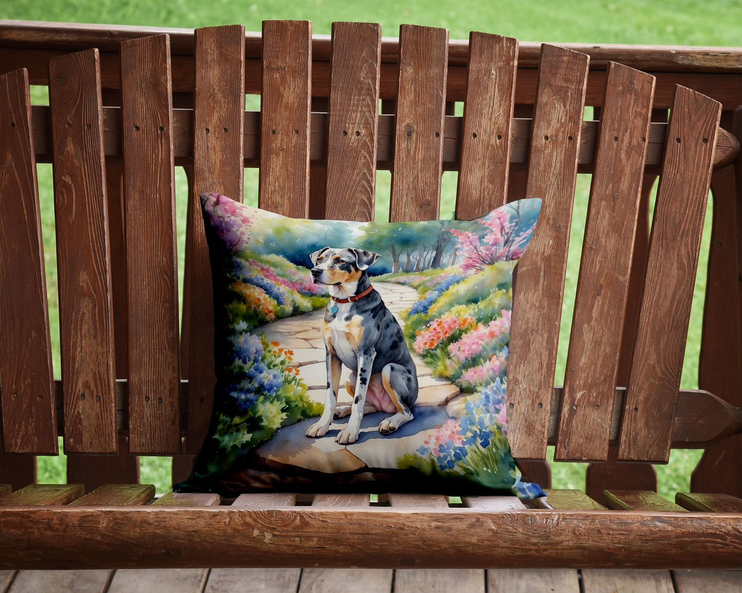 Catahoula Spring Path Throw Pillow