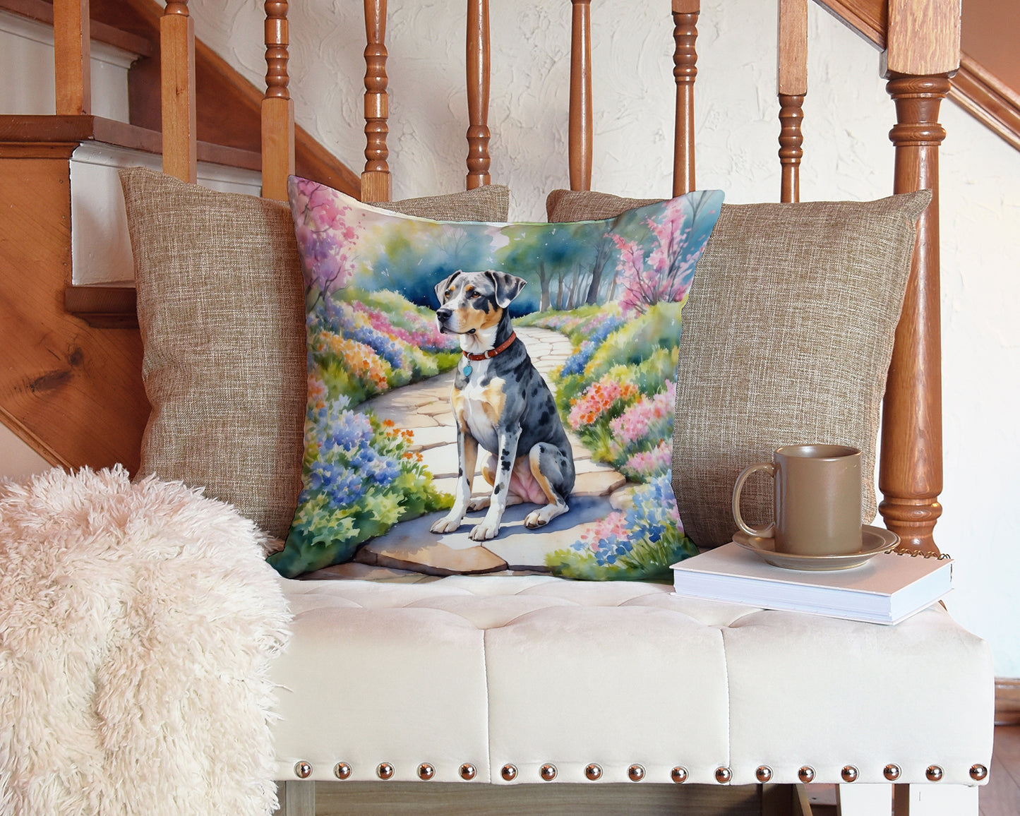 Catahoula Spring Path Throw Pillow