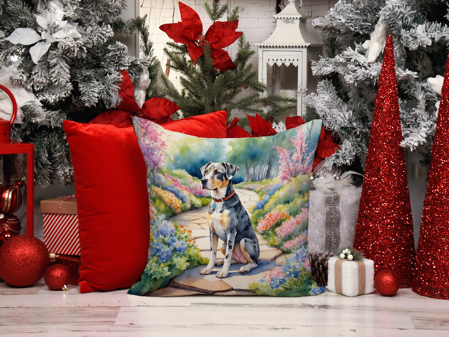 Catahoula Spring Path Throw Pillow