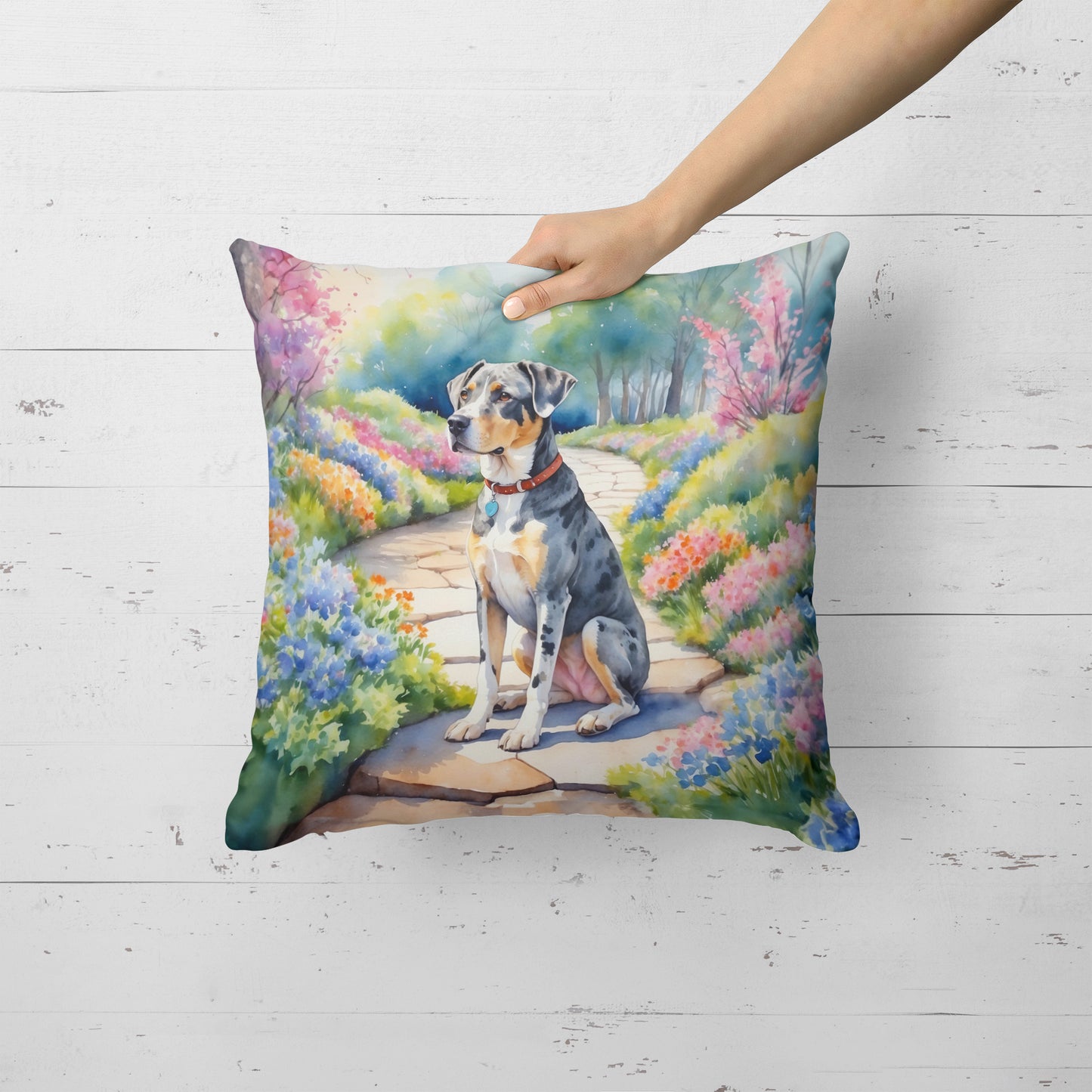 Catahoula Spring Path Throw Pillow