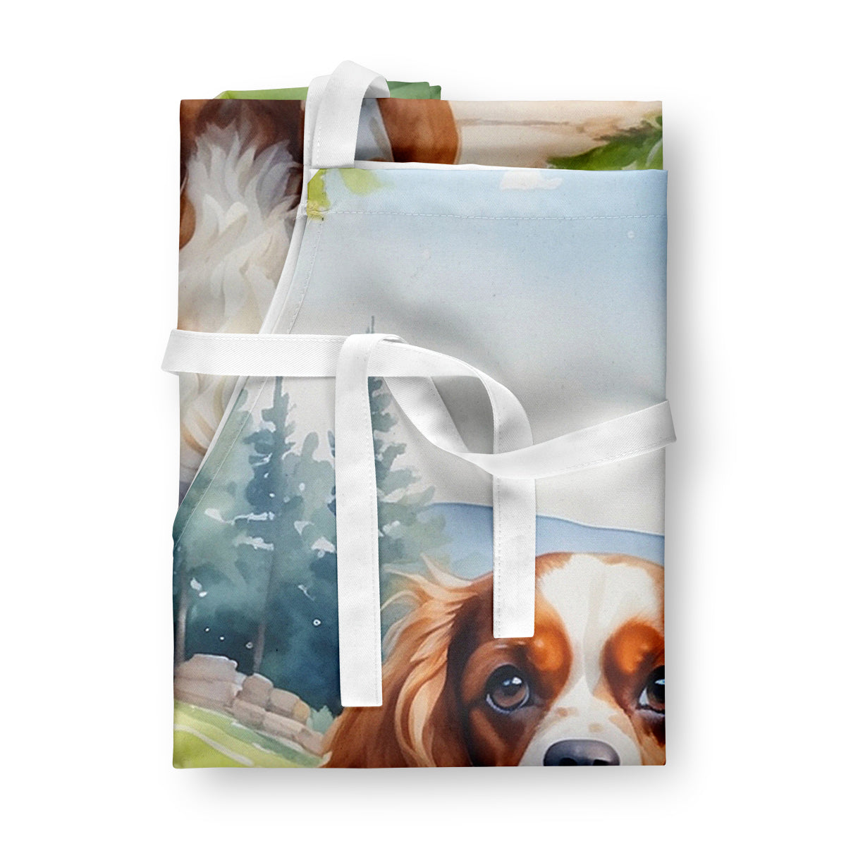 Cavalier Spaniel Spring Path Apron