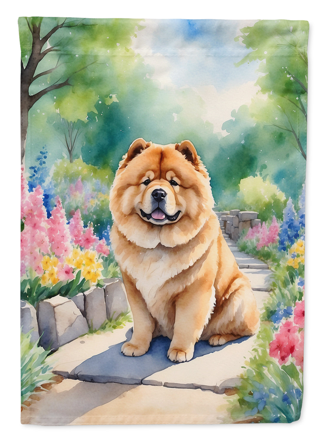 Buy this Chow Chow Spring Path Garden Flag