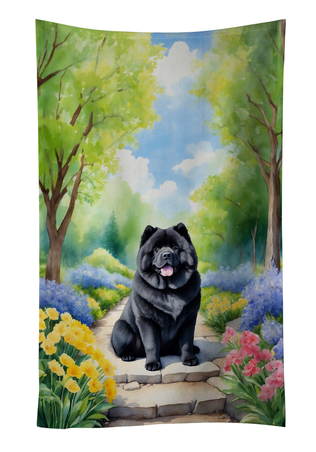 Buy this Chow Chow Spring Path Kitchen Towel