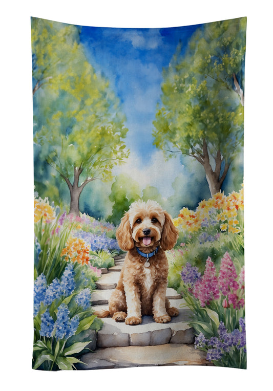 Buy this Cockapoo Spring Path Kitchen Towel