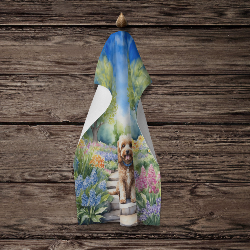 Cockapoo Spring Path Kitchen Towel