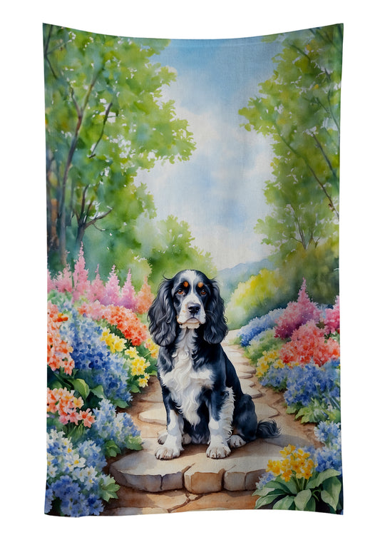 Buy this Cocker Spaniel Spring Path Kitchen Towel