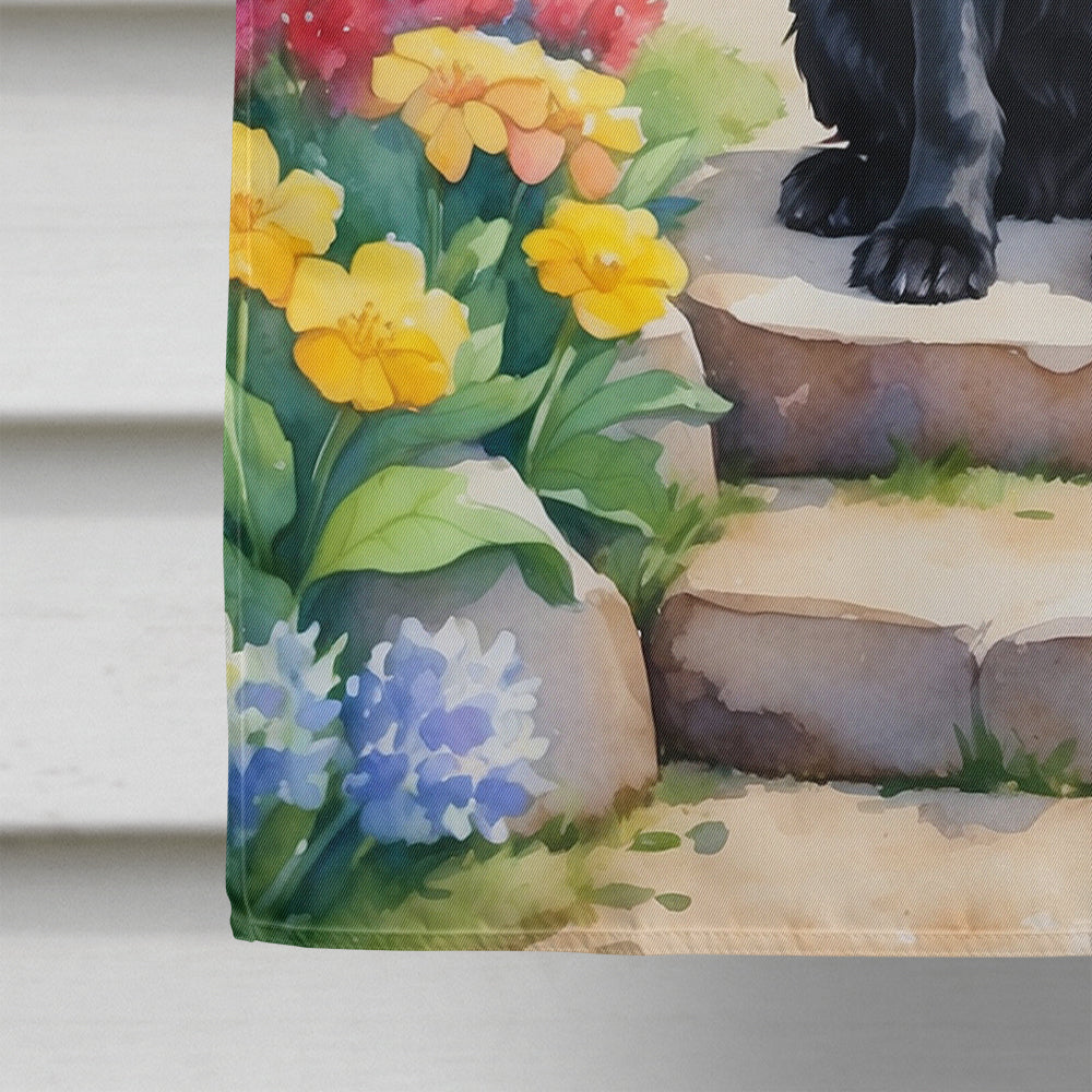 Cocker Spaniel Spring Path House Flag