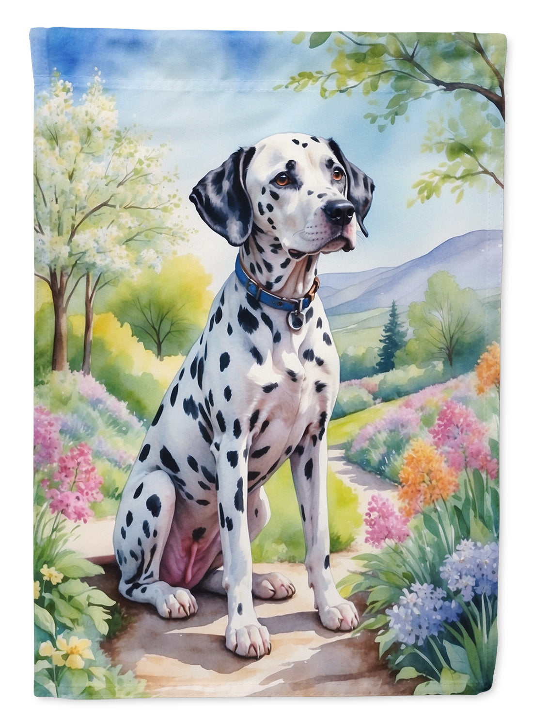 Buy this Dalmatian Spring Path Garden Flag