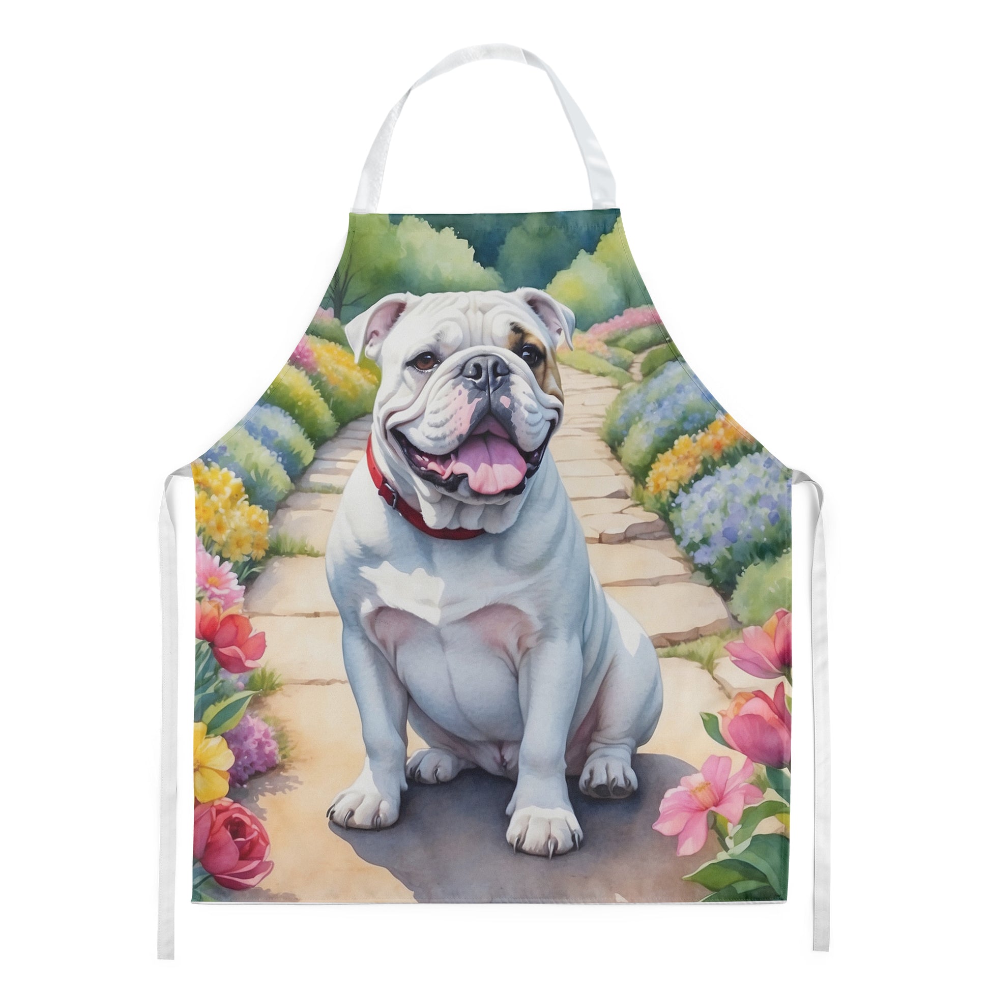 Buy this English Bulldog Spring Path Apron